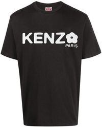 KENZO - Baumwoll logo patch t-shirt - Lyst