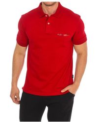 Philipp Plein - Fitness ,Rood ,Katoen Polo Met Korte Mouwen - Lyst