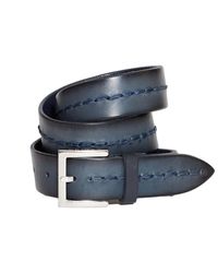 Orciani - Blauwe Leren Riem Stijlvol Ontwerp - Lyst