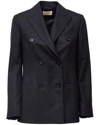 Montedoro - Jassen ,Grijs ,Dubbelrijige Blazer - Lyst