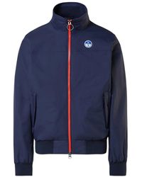 North Sails - Jassen ,Blauw ,Katoen Sailor Jacket Met Waterafstotende Behandeling - Lyst
