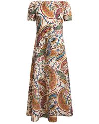 Etro - Geprinte Midi Jurk - Lyst