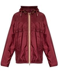 Moncler - Jassen ,Rood ,Nylon Nidge Jacket - Lyst