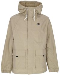 Nike - Veste Coupe-Vent Sportswear Club Bandon Homme Kaki/Noir - Lyst