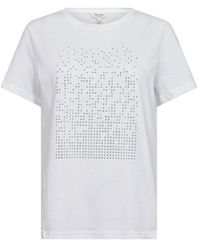 Part Two - Weißes und silbernes t-shirt mit nieten - Lyst