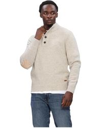 Barbour - Truien &Amp; Vesten Essential Patch Half Zip Knitted Jumper - Lyst