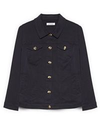 FIORELLA RUBINO - Jassen ,Blauw ,Denim Denim Jack Met Decoratieve Knopen - Lyst