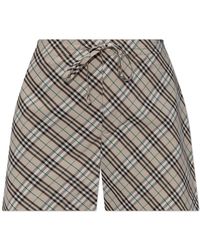Burberry - Karierte shorts - Lyst