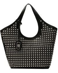 Kazar - Elegante Schultertasche Mit Silbernen Strasssteinen - Lyst