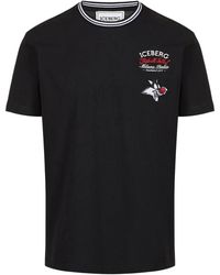 Iceberg - Regular Fit Katoenen Jersey T-Shirt - Lyst