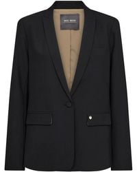 Mos Mosh - Klassischer Schwarzer Blazer Mit V-Ausschnitt - Lyst