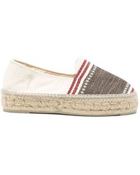 Manebí - Weiße Flache Schuhe - Lyst