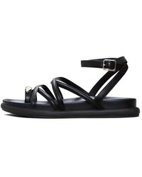 CESARE GASPARI - Sandalen Aus Leder Mit Riemen - Lyst