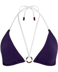 Vilebrequin - Badmode ,Paars ,Triangle Bikini Top Solid - Lyst