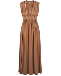 Souvenir Clubbing - Peplo Maxi Jurk - Lyst