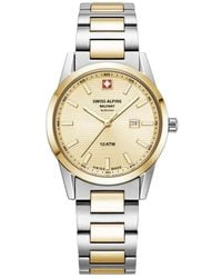 Swiss Alpine Military - Damenarmbanduhr Argos Bicolor 34Mm 7767.1141 - Lyst