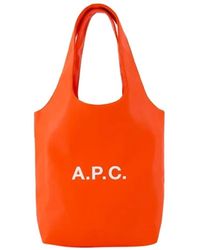 A.P.C. - Cuoio handbags - Lyst