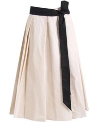 Max Mara - Rokken ,Wit ,Katoen Smmbaschi Midi Rok - Lyst