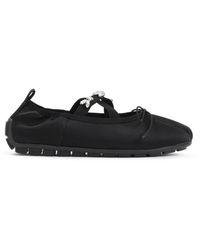 Simone Rocha - Schoenen ,Zwart ,Polyester Zwarte Ballerinas Voor Vrouwen - Lyst