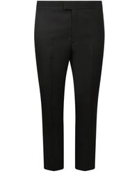 Givenchy - Broeken ,Zwart ,Wol Zwarte Broek Met 4G Kettingdetail - Lyst