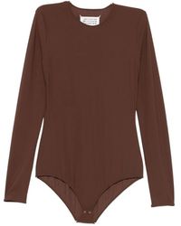 Maison Margiela - Tops ,Bruin ,Stijlvolle Top - Lyst
