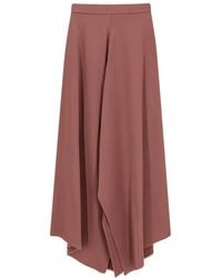 Alysi - Asymmetrische Midi Rok - Lyst