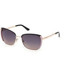 Guess - Eckige Metall Sonnenbrille - Lyst