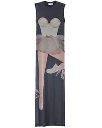 Moschino - Kleedjes ,Zwart ,Polyester Abito Ballerina - Lyst