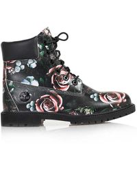 Timberland - Schoenen ,Veelkleurig ,Leer Floral Heritage Cupsole Boots - Lyst
