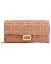 Fendi - Rosa Geldbörse Mit Ff-Motivdetail - Lyst