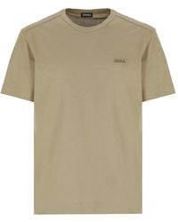 Zegna - Grünes baumwoll-t-shirt mit logo - Lyst