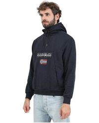 Napapijri - Zwarte Half-Zip Sweater Winterstijl - Lyst