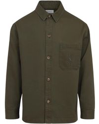 Saint Laurent - Solferino Overshirt Gabardine - Lyst