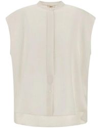 Herno - Overhemden ,Wit ,Blouse - Lyst