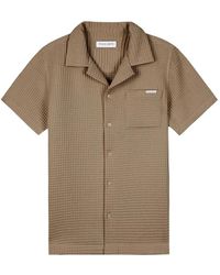 Maison Labiche - Overhemden ,Katoen Germain Waffle Shirt - Lyst