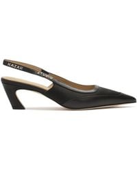 Kazar - Schoenen ,Zwart ,Leer Zwarte Slingback-Pumps Met Een Modieuze Hak - Lyst