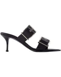 McQueen - Heeled Mules - Lyst