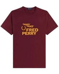 Fred Perry - M2667 472 Grafisch T-Shirt - Lyst