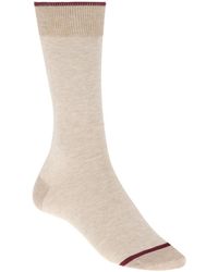 BOGGI - Ondergoed ,Katoen Micro Gestreepte Sokken - Lyst