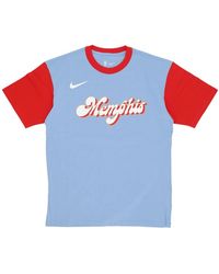 Nike - Fitness ,Veelkleurig ,Katoen Memphis Grizzlies City Edition Tee - Lyst