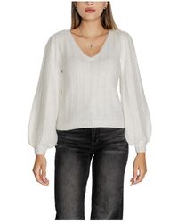 Guess - Ls Vn Madeline Texture Sweater - Lyst