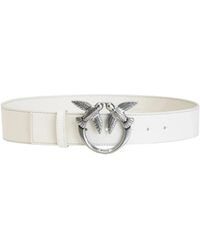 Pinko - Accessoires ,Wit ,Leer Love Berry H4 Riem - Lyst