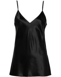 JOSEPH - Tops ,Zwart ,Satijn Clea Top - Lyst