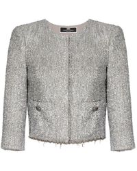 Elisabetta Franchi - Jackets > tweed jackets - Lyst