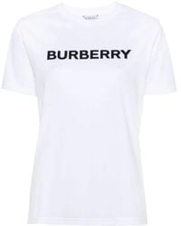 Burberry - Bedruckte crewneck t-shirts und polos - Lyst