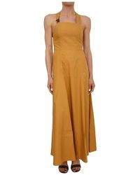 Nenette - Kleedjes ,Oranje ,Katoen Abito Curcuma - Lyst
