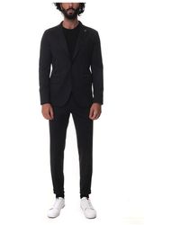 Paoloni - Anzug mit 2 knöpfen und stretchstoff - Lyst