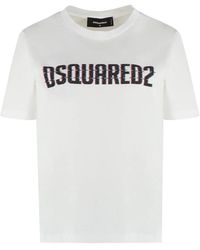 DSquared² - Logo Katoenen T-Shirt - Lyst
