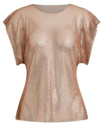 Alberta Ferretti - Top Met Micro-Strass - Lyst