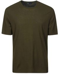 FILIPPO DE LAURENTIIS - Grünes baumwoll-t-shirt kurze ärmel,blaues baumwoll-t-shirt kurze ärmel,weiße baumwoll-t-shirt kurze ärmel - Lyst